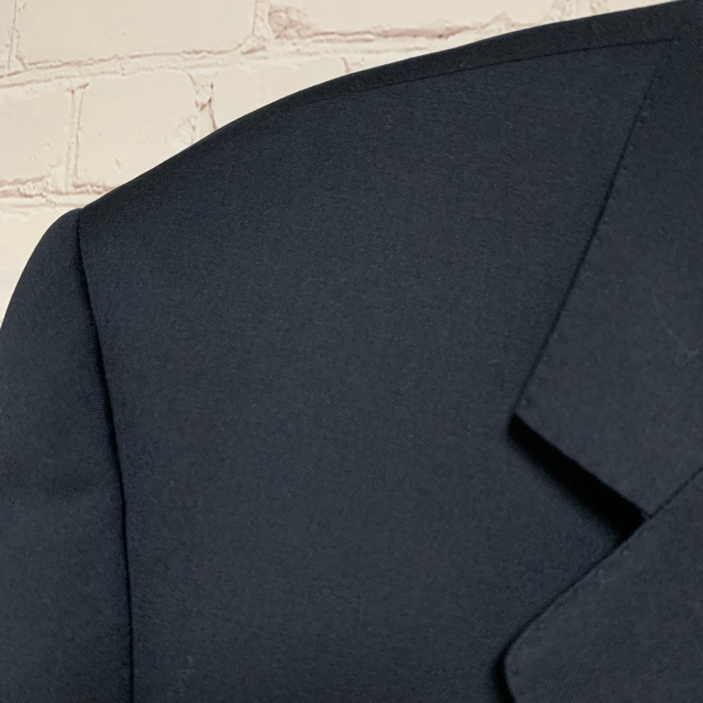 Canali Navy Wool Mitchells Westport Sport Coat Italy Size 48 R - Picture 7 of 10